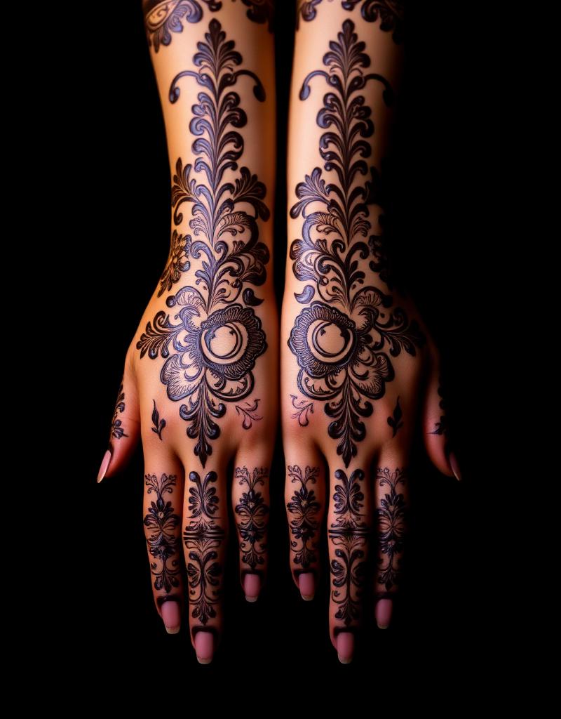 Bridal henna design